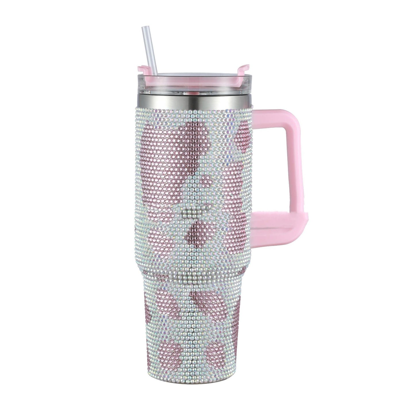 40OZ Stainless Steel Diamond Insulated Cup With Large Capacity