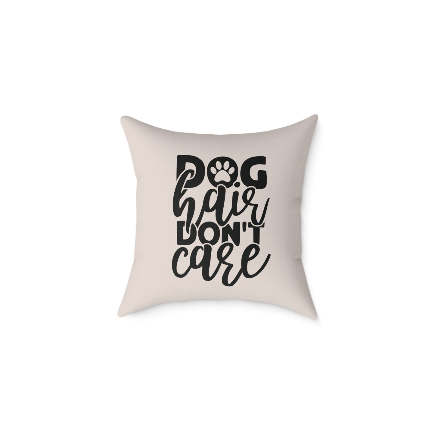 Square Poly Canvas Pillow Dog Lovers