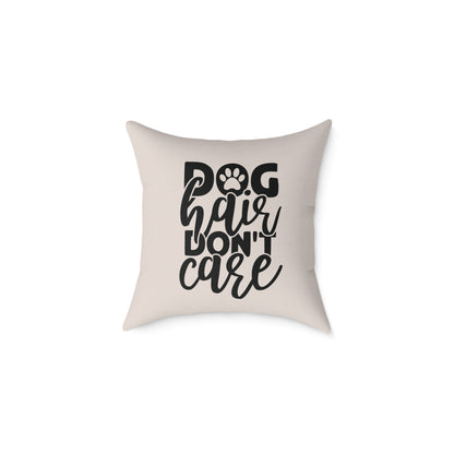 Square Poly Canvas Pillow Dog Lovers