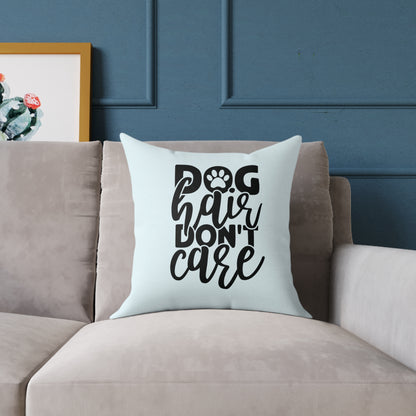 Square Poly Canvas Pillow Dog Lovers