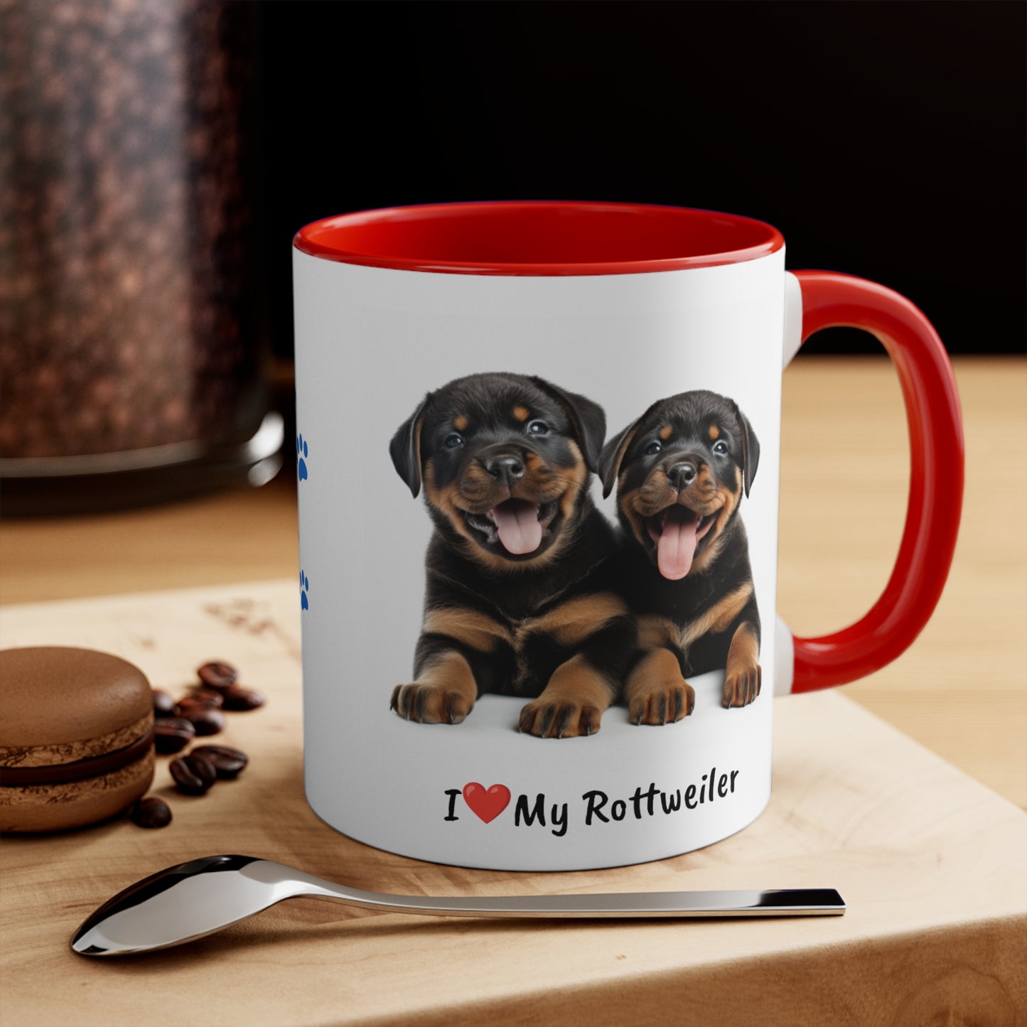 Rottweiler Puppy Pet Mug Name Custom Dog Mug Dog Coffee Cup