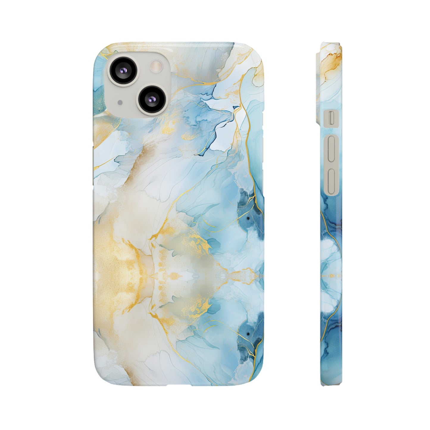 Cee L Colourful Marble Mobile Phone Case Blue