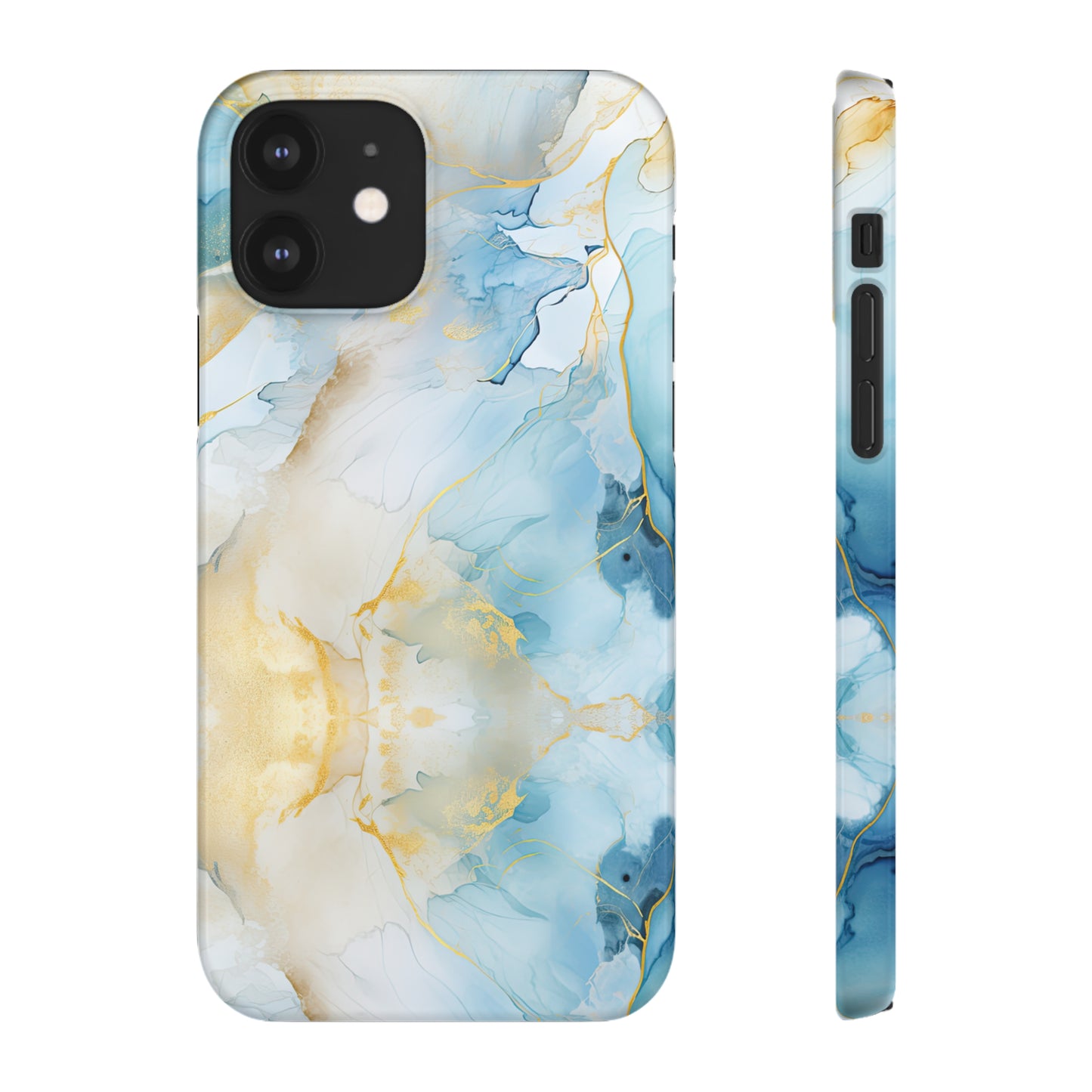 Cee L Colourful Marble Mobile Phone Case Blue