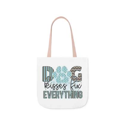 Canvas Tote Bag Dog Lover Dog Kisses