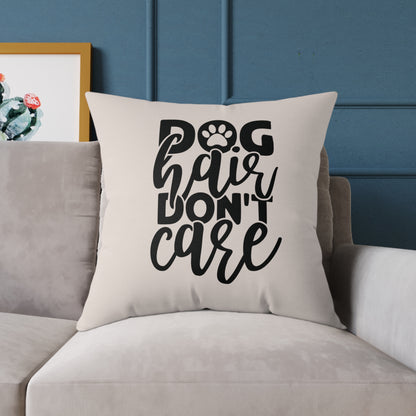 Square Poly Canvas Pillow Dog Lovers