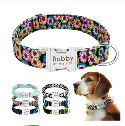 Pet Dog Name Collar Custom Dog Collar Lettering