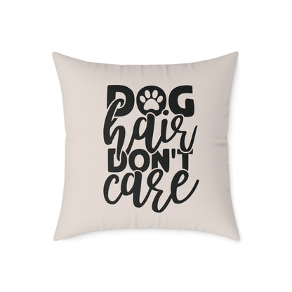 Square Poly Canvas Pillow Dog Lovers