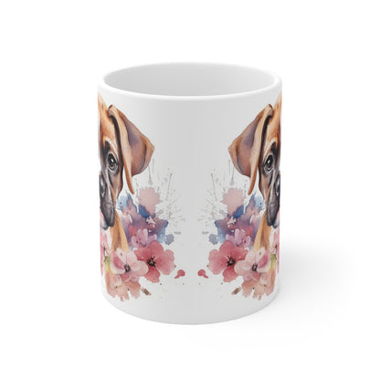 Boxer Floral Mug Ceramic