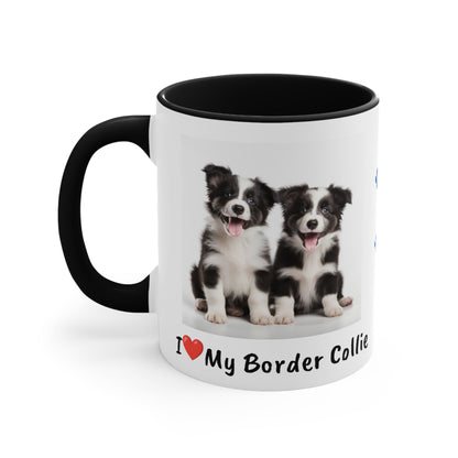 Border Collie Puppy Pet Mug Name Custom Dog Mug Dog Coffee Cup Personalized Pet Mugs Dog Mom Mug Dad Mug New Dog Mug Mothers Day