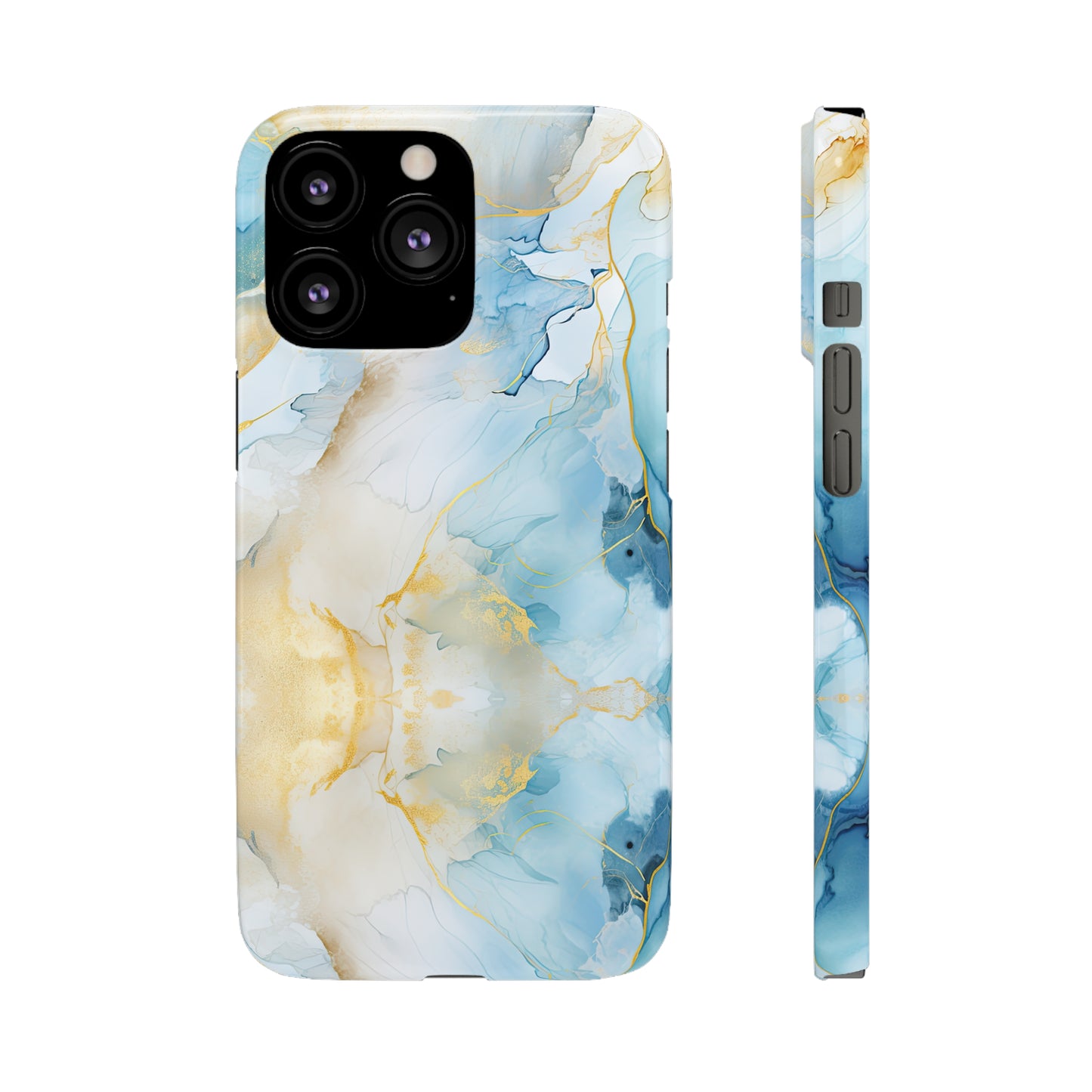 Cee L Colourful Marble Mobile Phone Case Blue