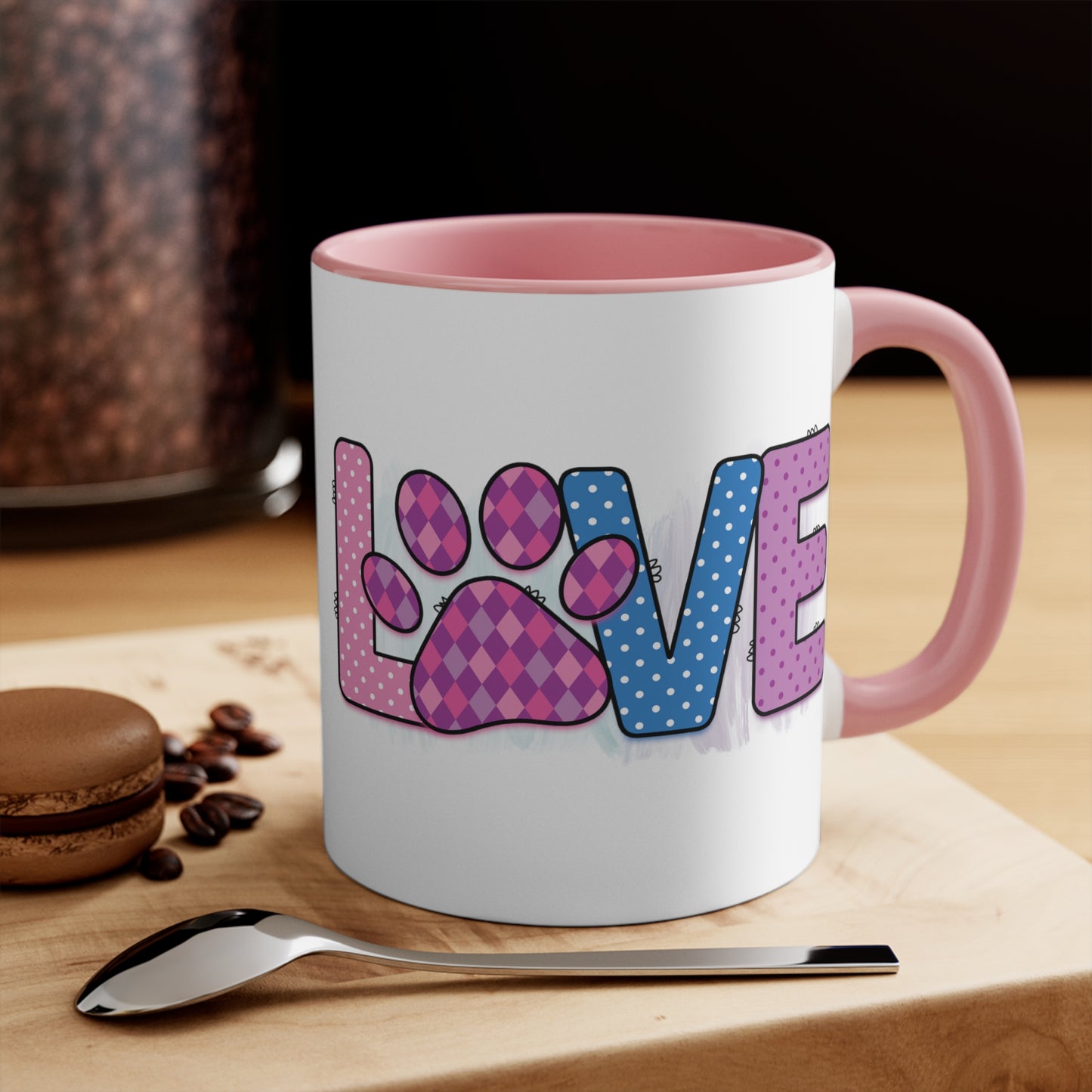 Cee L Dog Love  Print Mug Colour Choice Mothers Day Gifts for Her