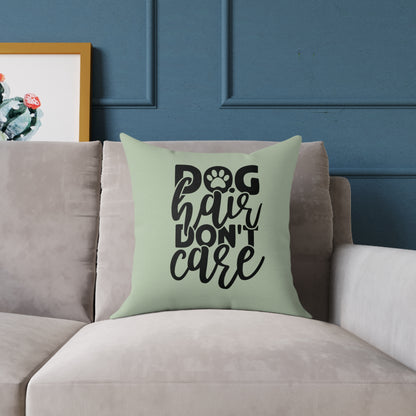 Square Poly Canvas Pillow Dog Lovers