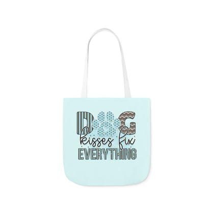 Canvas Tote Bag Dog Lover Dog Kisses