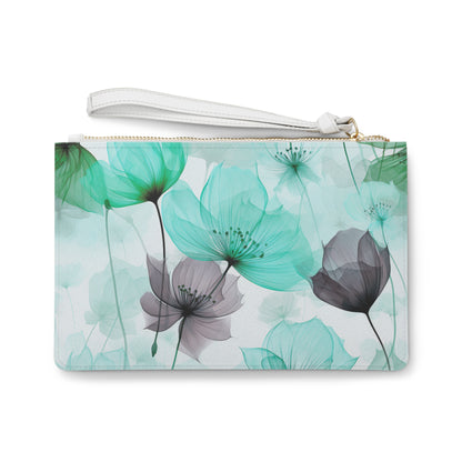 Cee L Clutch Bag Poppies Teal