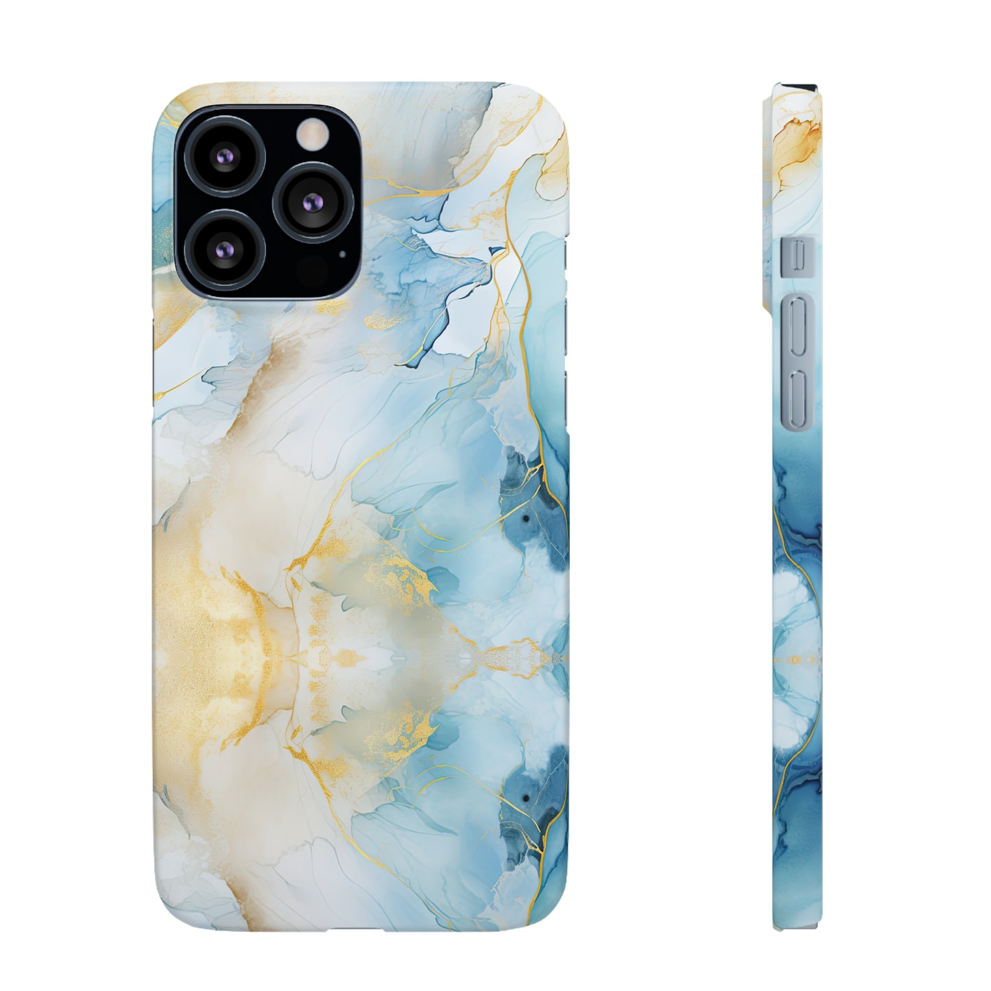 Cee L Colourful Marble Mobile Phone Case Blue