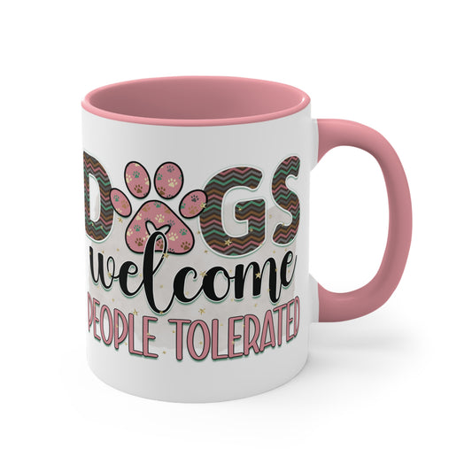 Cee L Dog Welcome Print Mug Colour Choice Mothers Day Gifts for Her