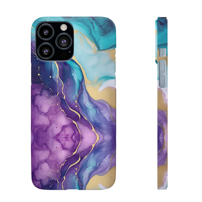 Cee L Colourful Marble Mobile Phone Case Purple