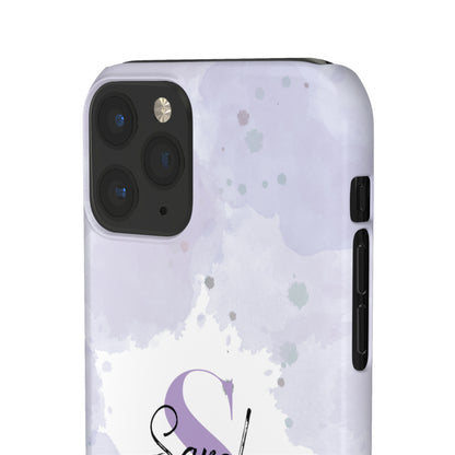 Cee L Personalised Phone Case Monogram Name Mobile Phone Cover Pastel