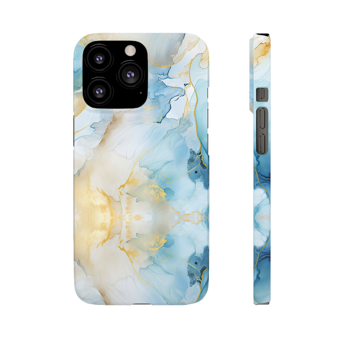 Cee L Colourful Marble Mobile Phone Case Blue