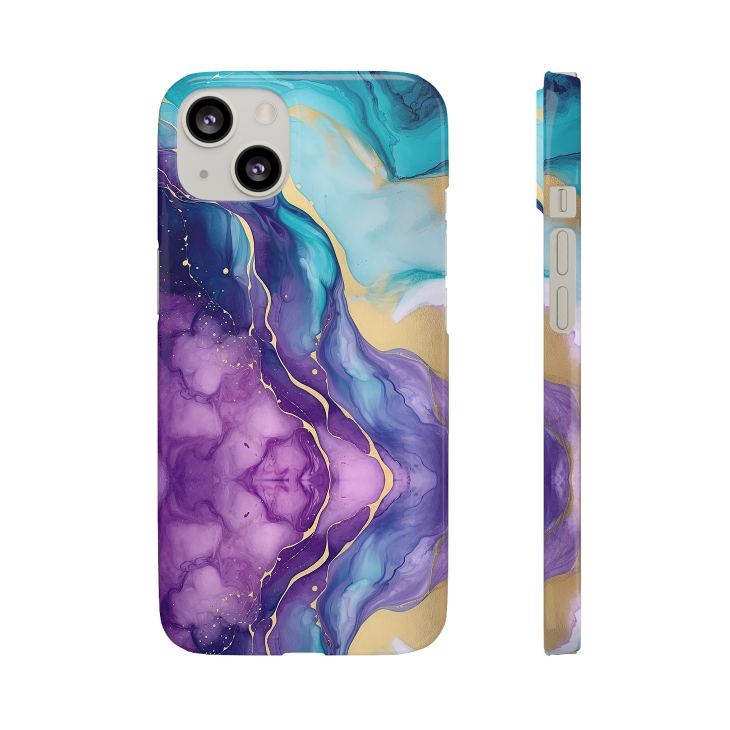 Cee L Colourful Marble Mobile Phone Case Purple