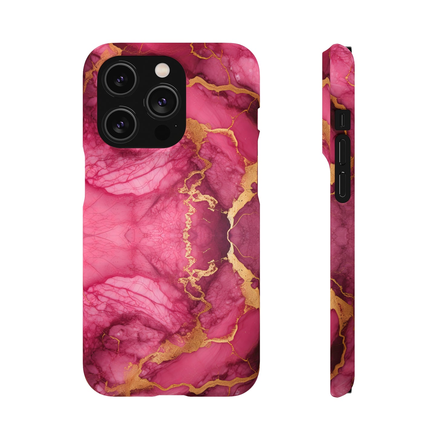 Cee L Colourful Marble Mobile Phone Case Pink