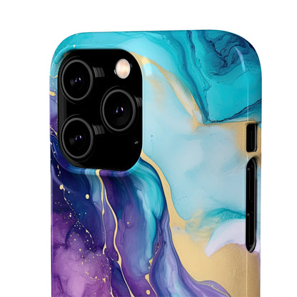 Cee L Colourful Marble Mobile Phone Case Purple