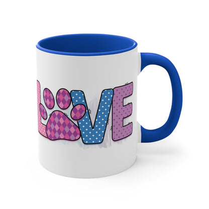 Cee L Dog Love  Print Mug Colour Choice Mothers Day Gifts for Her