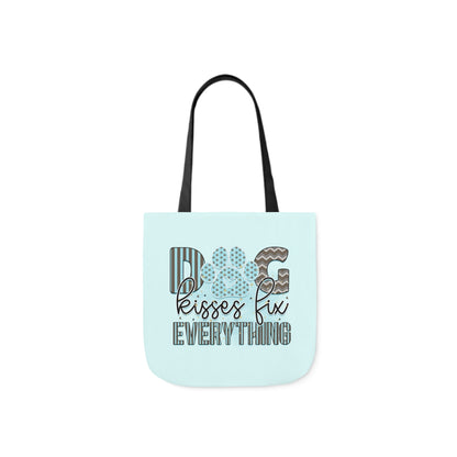 Canvas Tote Bag Dog Lover Dog Kisses