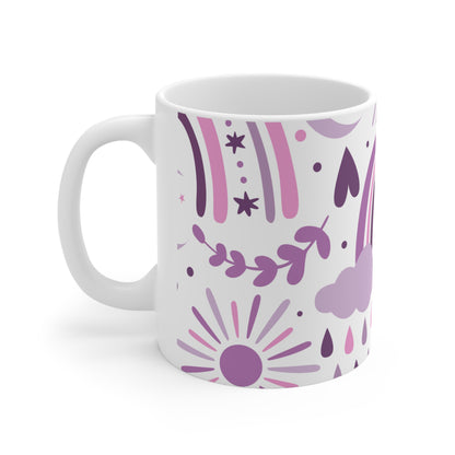 Boho Mug Boho Pastel Colours Gifts for her Gifts for Mum Sister Aunt Mothers Day Gifts