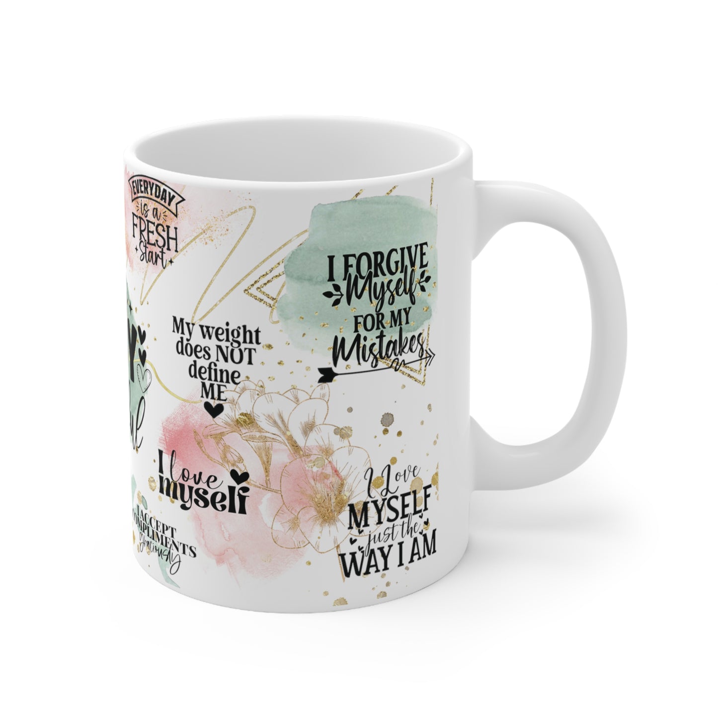 Cee L Positive Affirmations I am Proud Mug Gifts for Her Mothers Day 11oz