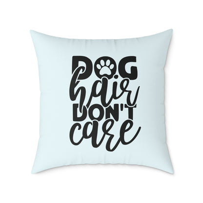 Square Poly Canvas Pillow Dog Lovers