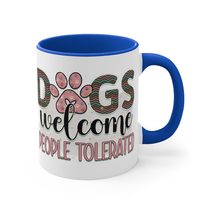 Cee L Dog Welcome Print Mug Colour Choice Mothers Day Gifts for Her