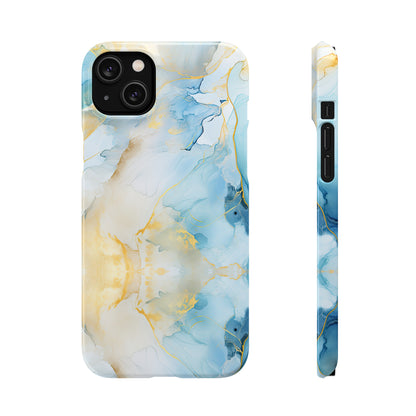 Cee L Colourful Marble Mobile Phone Case Blue