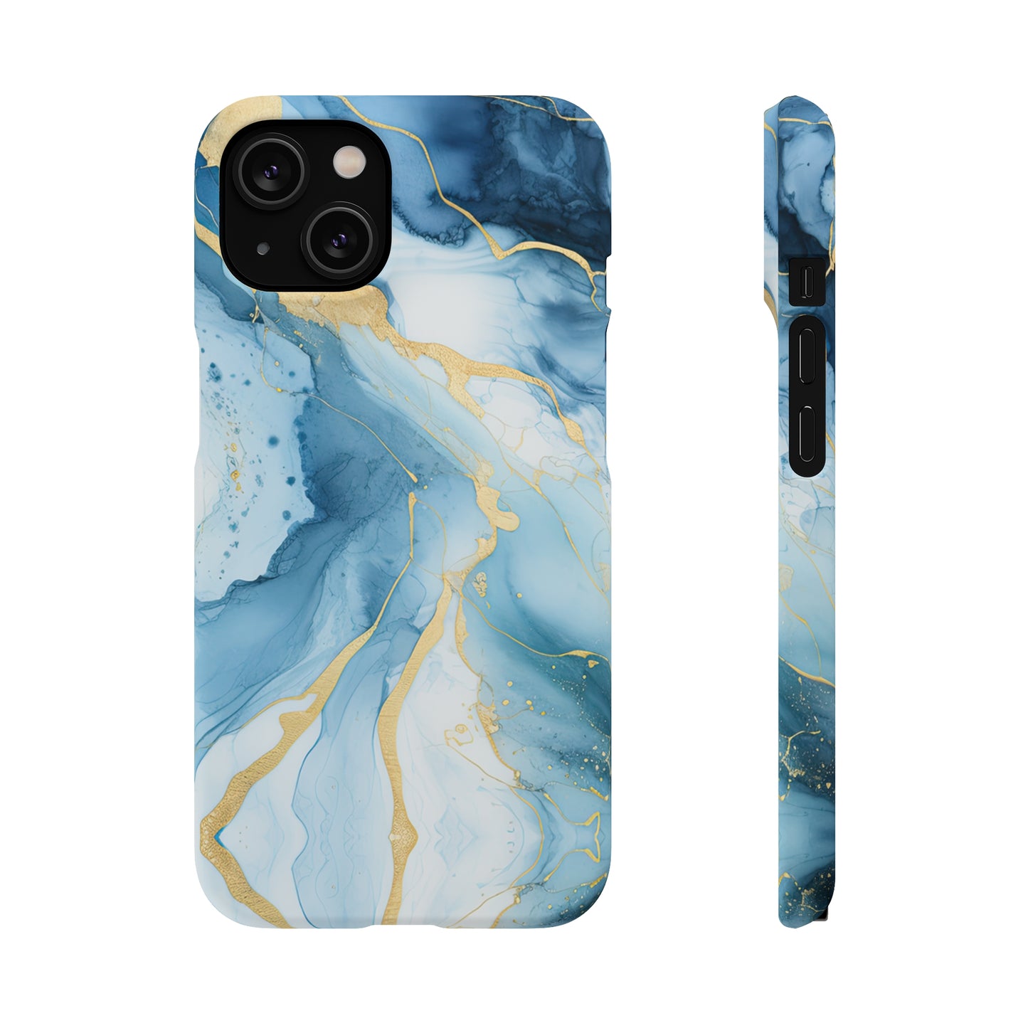 Cee L Colourful Marble Mobile Phone Case Blue