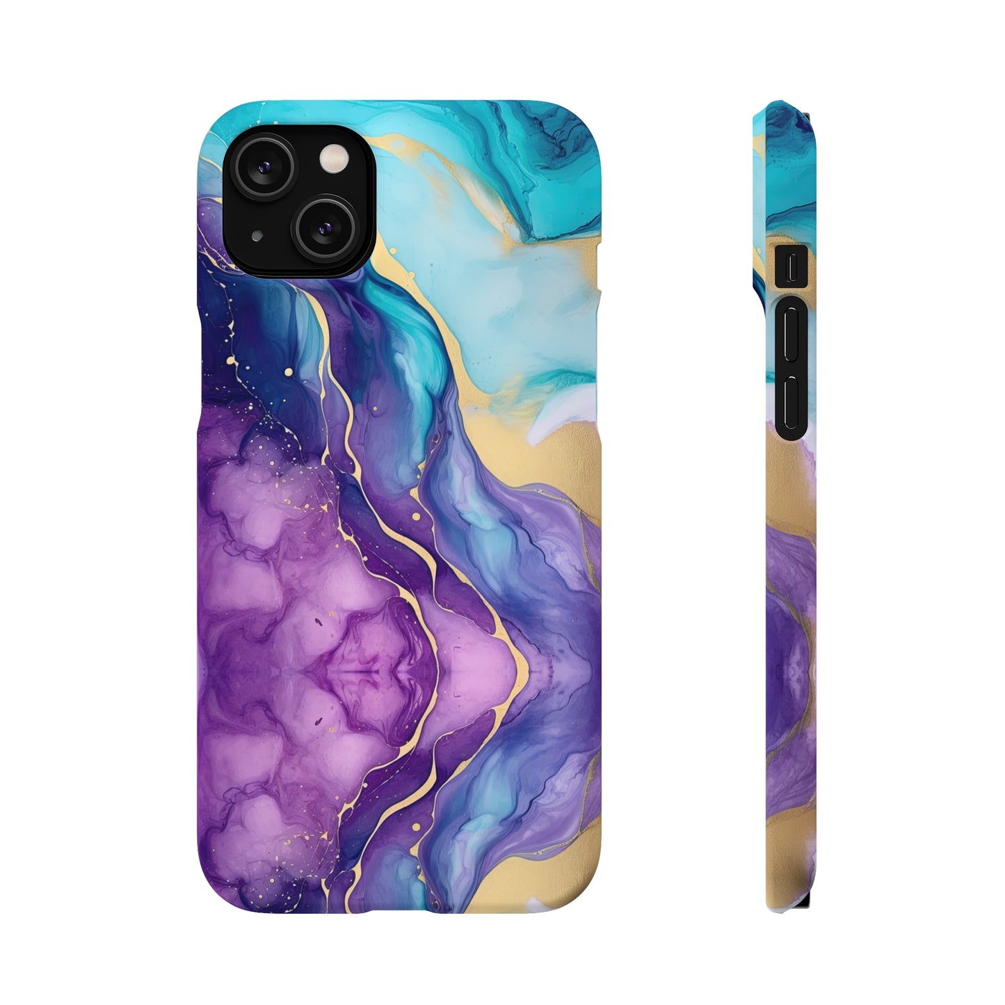 Cee L Colourful Marble Mobile Phone Case Purple