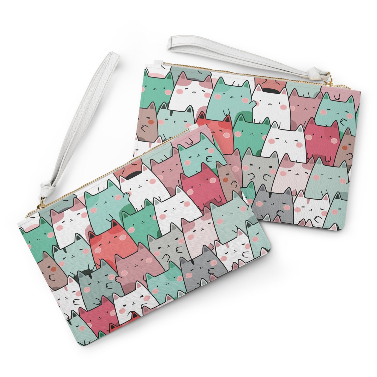 Cee L Clutch Bag Pastel Cats