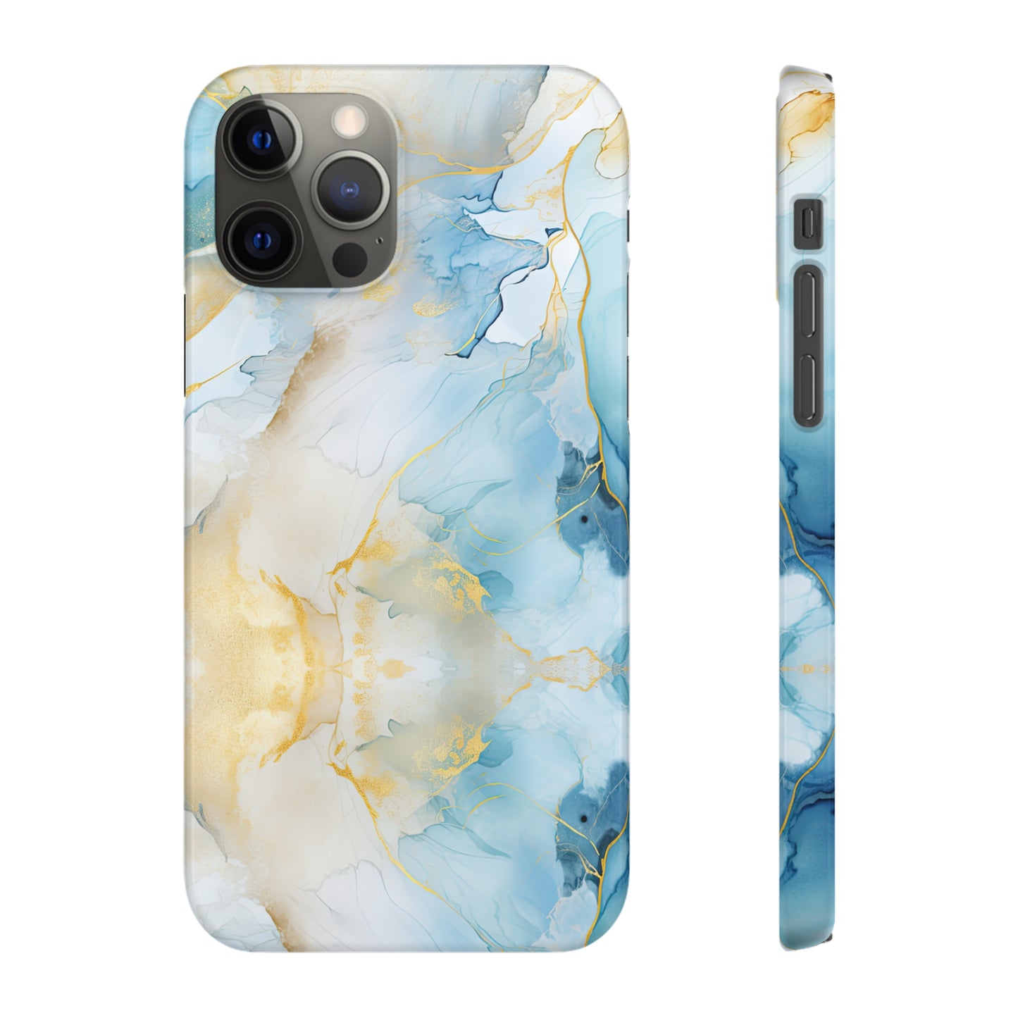 Cee L Colourful Marble Mobile Phone Case Blue