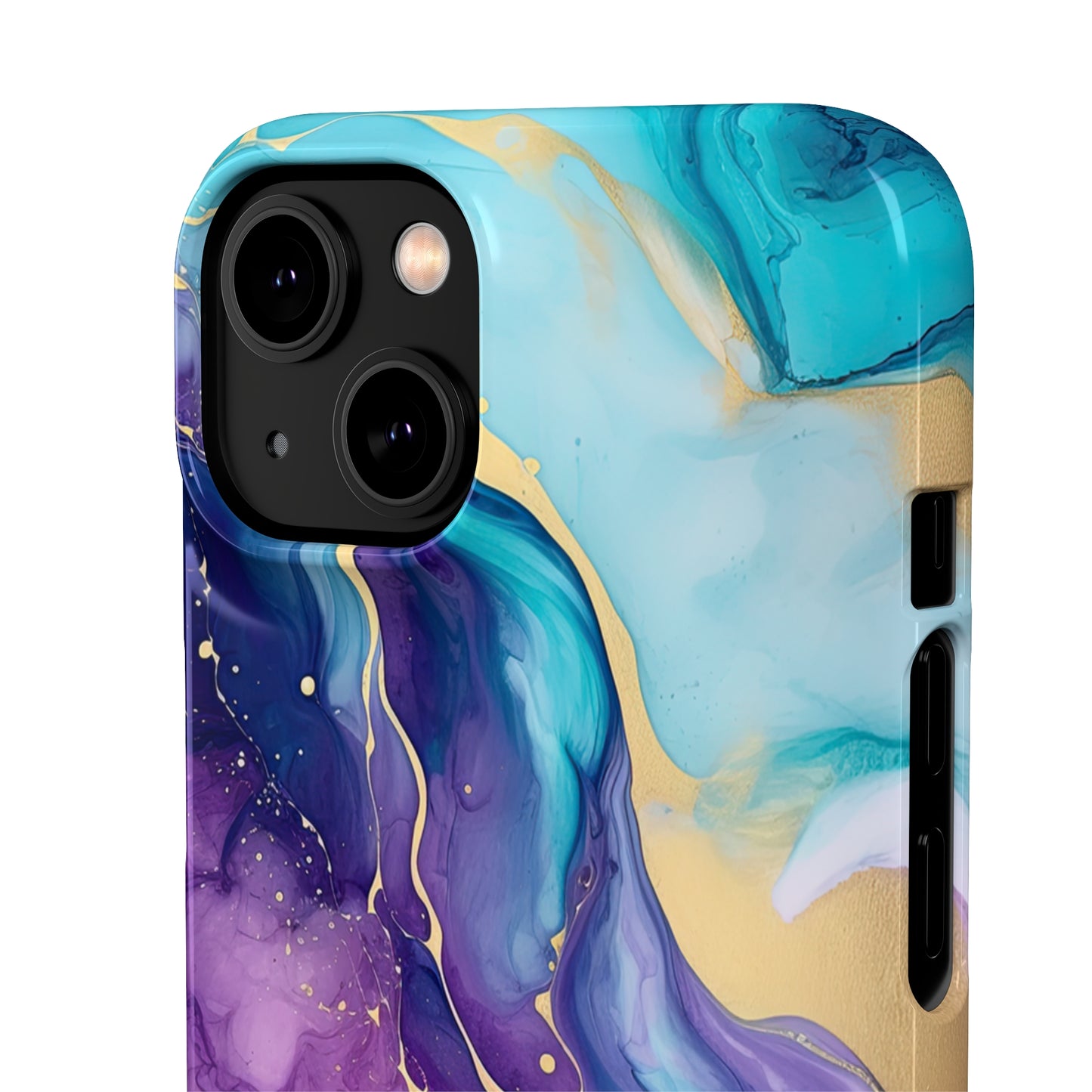 Cee L Colourful Marble Mobile Phone Case Purple