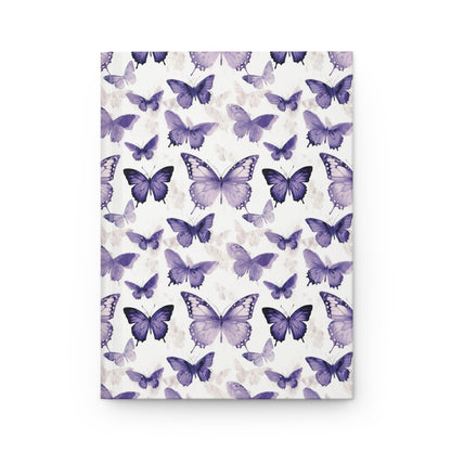 Hardcover Journal Purple Butterflies