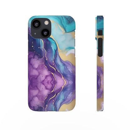 Cee L Colourful Marble Mobile Phone Case Purple