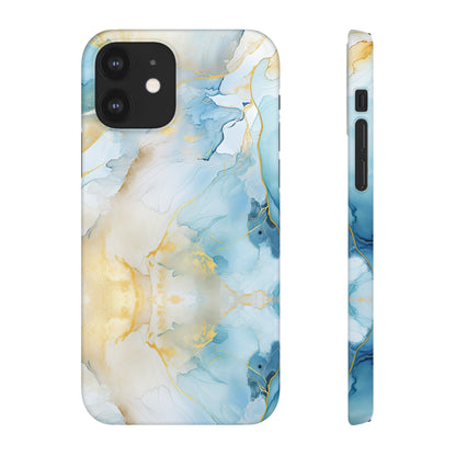 Cee L Colourful Marble Mobile Phone Case Blue