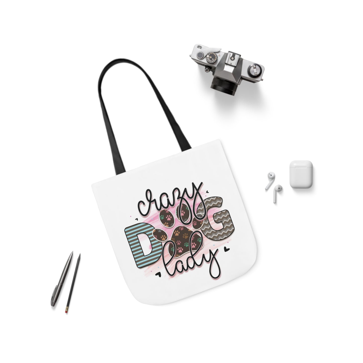 Canvas Tote Bag Gifts for Dog Lover Crazy Dog Lady