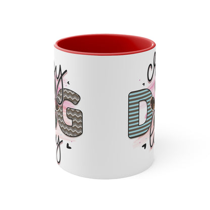 Cee L Crazy Dog Lady Paw Print Mug Colour Choice Mothers Day Gifts for Her