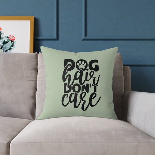 Square Poly Canvas Pillow Dog Lovers