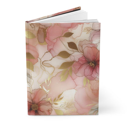 Cee L Hardcover Journal Pink Floral Mothers Day Gifts for Her Travel Diary