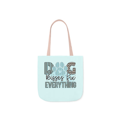 Canvas Tote Bag Dog Lover Dog Kisses