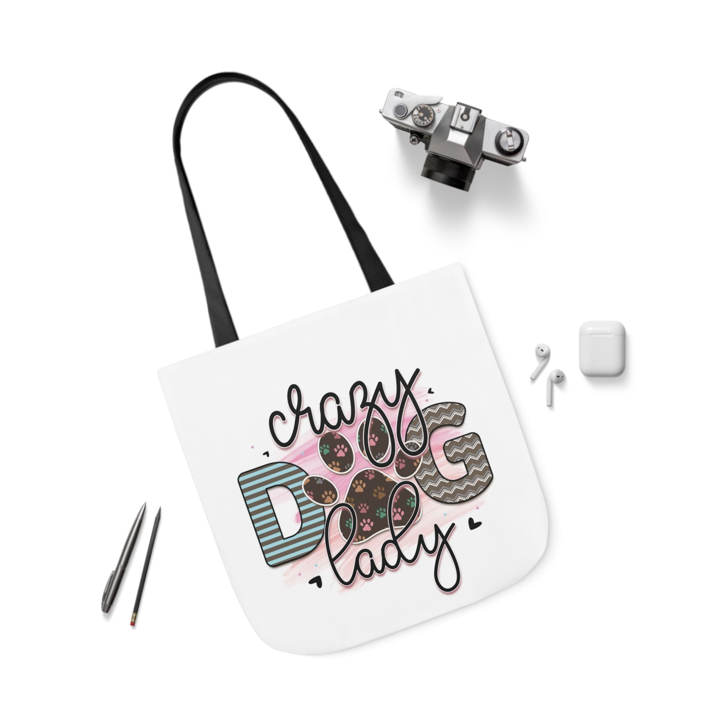 Canvas Tote Bag Gifts for Dog Lover Crazy Dog Lady