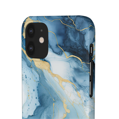 Cee L Colourful Marble Mobile Phone Case Blue