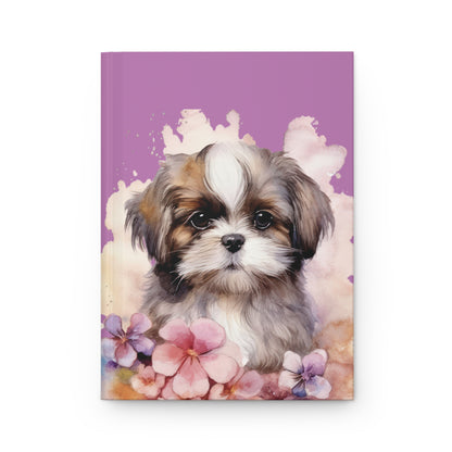 Hardcover Journal Shih Tzu Puppy