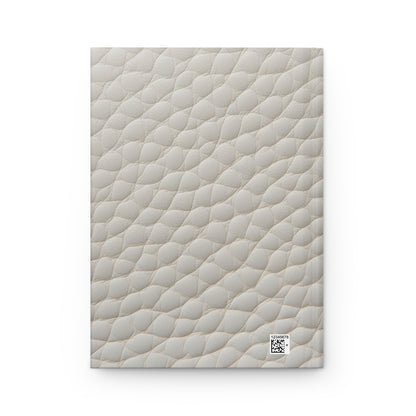 Hardcover Journal White Faux Leather